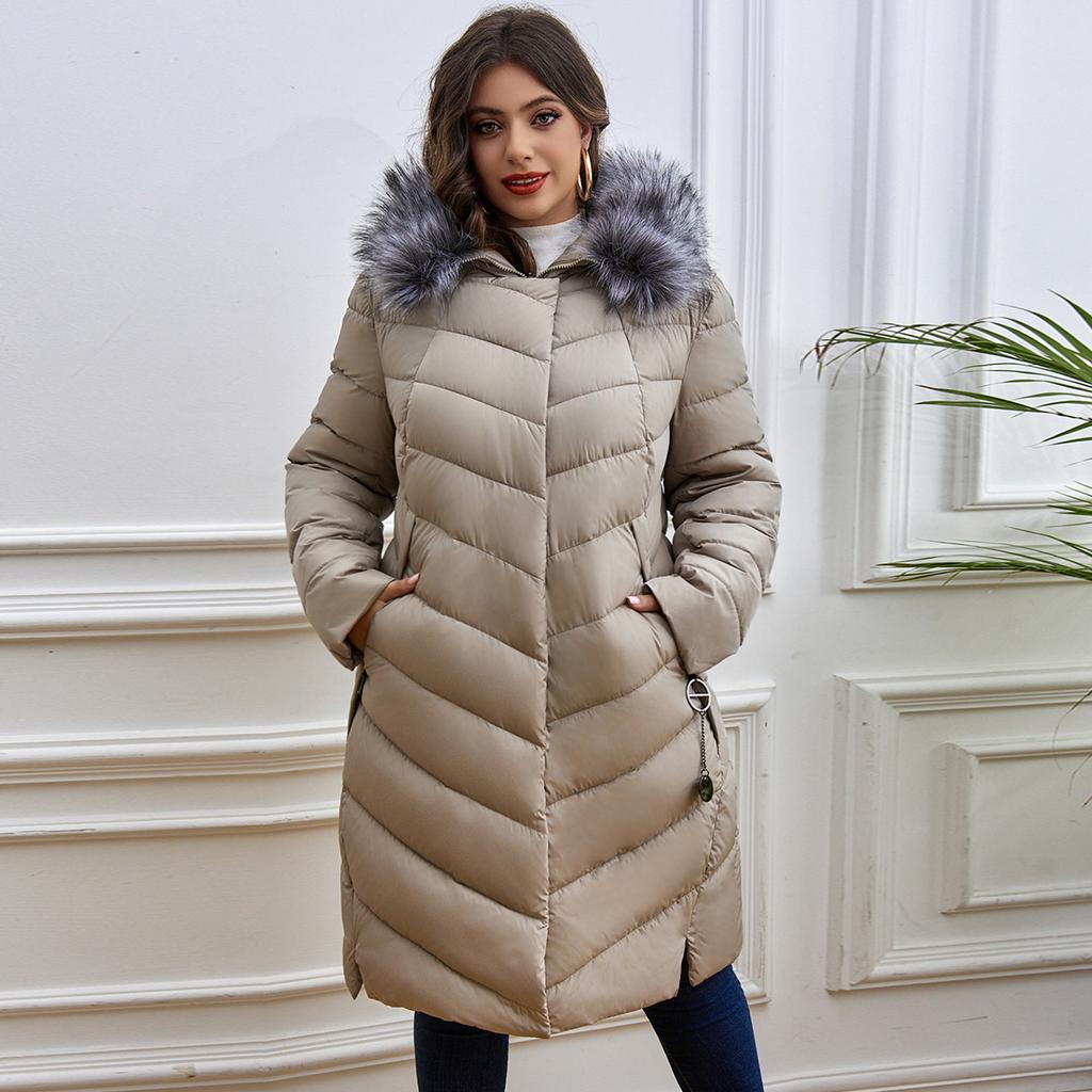 Astrid Winter Jacket Women Parka Plus Size 6xl Fur Long Hooded Warm Zipper Cotton Coat Office Lady Outwear