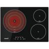 Plaque Vitrocéramique - CATA - TT 5003 - 3 Zones De Cuisson - 5,7 kW - Noir