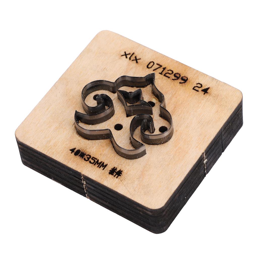 Кожаный режущий штамп с деревянным основанием, пуансон из легированной стали для работы по коже, ткани, бумаге