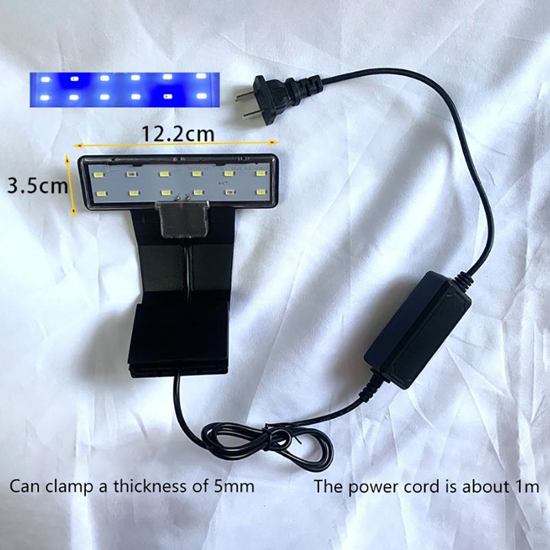 Новая светодиодная водонепроницаемая аквариумная лампа для аквариума, для выращивания водных растений, на клипсе