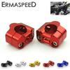1 Pair 1/8" CNC Aluminum Motorcycle Handlebar Risers 28mm Adjustable Fat Bar Clamps Universal for Motorcycle Motorbike