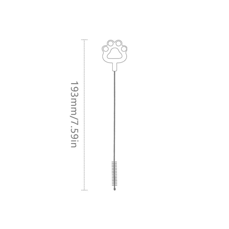 1 шт. Щетка для чистки питьевой соломинки, очиститель труб из нейлона и нержавеющей стали с длинной ручкой, щетки для чистки соломинки