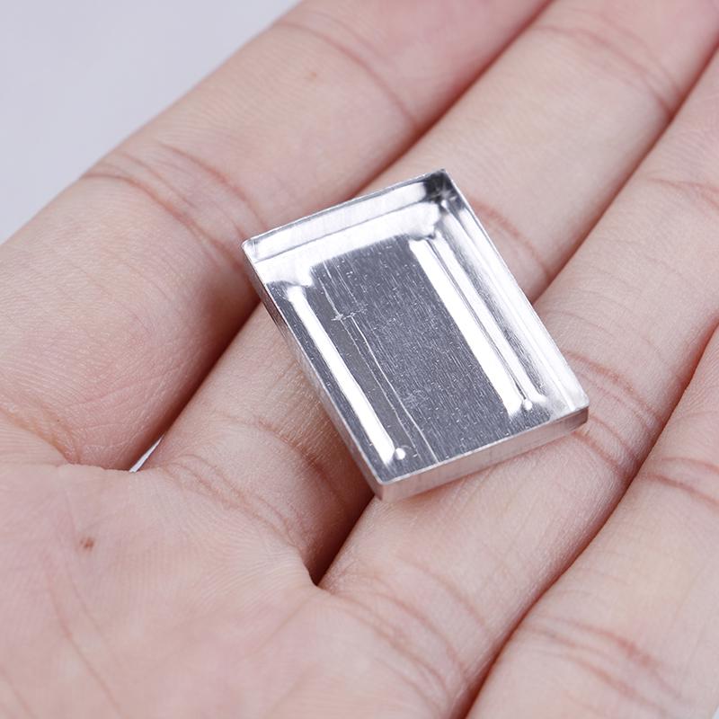 Aluminum Square Empty Eyeshadow Pans Makeup Pigment Palette Powder Storage Case DIY Cosmetic Tools 10PCS 6 Sizes