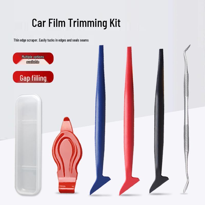 Инструмент-скребок для автомобильной пленки с длинной ручкой для обрезки кромок и вставки