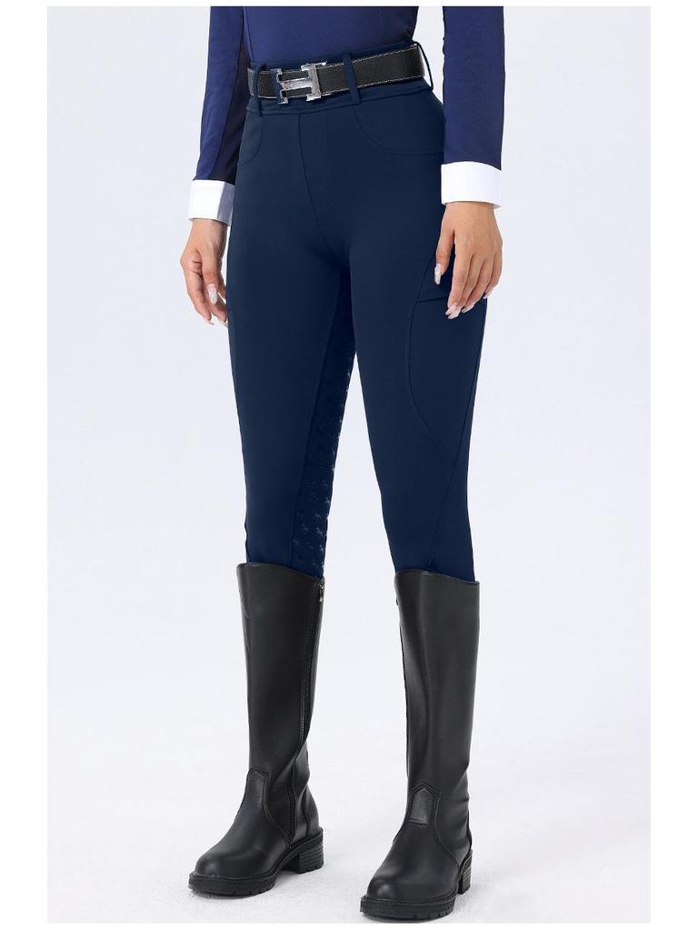 Women's Full Seat Silicone Anti-Slip Breeches: Breathable, Quick-Drying, Moisture-Wicking, High Elasticity Equestrian Pants
