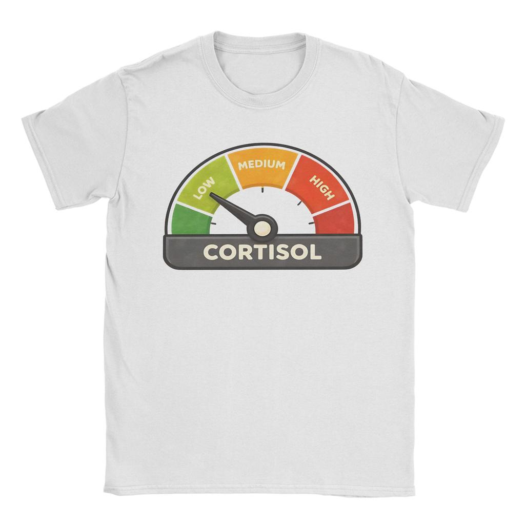 Unisex Unisex Tshirt Funny Low Cortisol Levels Meme Vintage Pure Cotton Tees Short Sleeve T Shirts O Neck Clothes Party