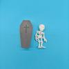 Flexible Joints Posable Skeleton 3D-Printed Coffin Boxes Halloween Toy  Party Favor