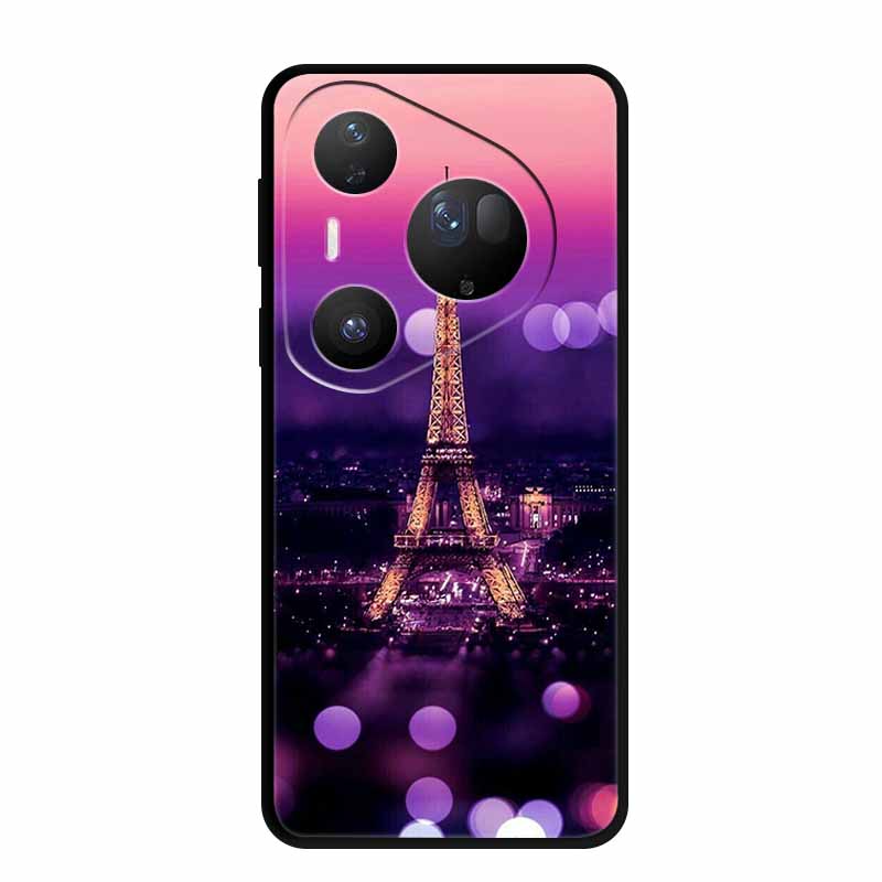 Для Huawei Pura 80 Ultra 5G Чехол Волк Тигр Лев Кот Черный Силикон Мягкий Чехол для Телефона Для Huawei Pura80 Ultra Задняя Крышка Чехол Para