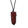 Red Jasper Crystal Point Pendant With Cord
