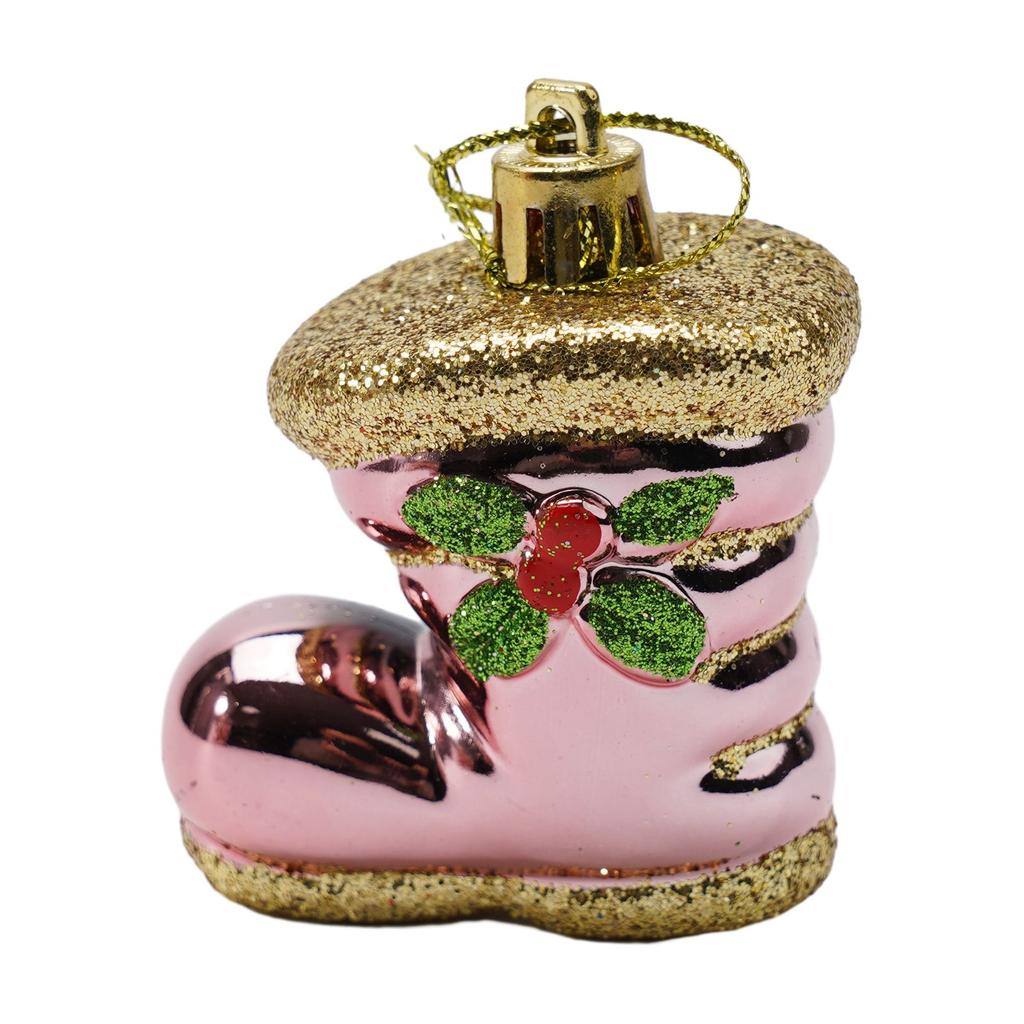 Рождественский шар Изысканный вид Высококачественный материал Розовое золото