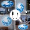 Globe Projector, 360° Rotatable Adjustable LED Light, USB Night Light for Home Decor, Bedroom, Living Room, Room Décor, Wall and Ceiling Embellishment
