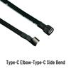 USB-C на C Угловой Адаптер-Кабель PD Зарядное Устройство, Плоский Силиконовый Кабель для Передачи Данных и Мягкая Сетевая Разветвитель для Power Banks