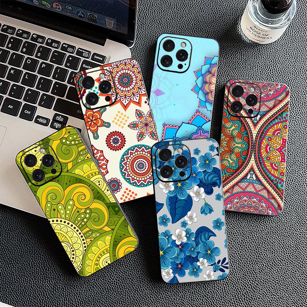 Чехол для Xiaomi Redmi Note 12 11 10 A3 Pro 10A 10C 12C Note12 5G 4G Корпус Чехол для телефона Цветочный Пейсли Мандала Цветочная текстура