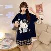 Футболка Hello Kitty с коротким рукавом из мягкого хлопка, повседневная, с круглым вырезом, милый мультяшный принт, легкий летний топ для женщин, для повседневной носки