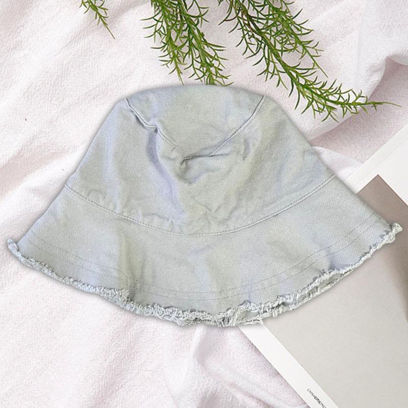 Панама с необработанным краем женская летняя шляпа с козырьком повседневная шляпа с окантовкой шляпа-ведро складная моющаяся