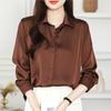 Women Blouses Shirts 2025 Spring Long Sleeve Women Blouse Shirt Turn Down Collar White Black Chiffon Blouse Shirt Women Tops J866