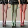 1Pair Nylon Disposable Silk Stocking Candy Color Ultra-thin Stockings Summer Long Tube Socks Hand Torn Work Sock Pantyhose