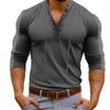 Men'S Retro Casual Loose Fitting Loog Sleeved Printed Shirt Fashion Standing Collar Top