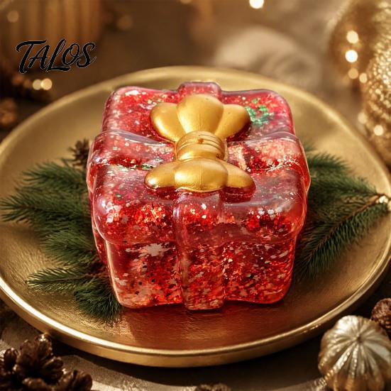 Creative Christmas Gifts for Adults Sequins Squeeze Toy, Soft TPR Sensory Fidget Reindeer/Gift Box/Snowman/Gingerbread Stress Relief Toys Man