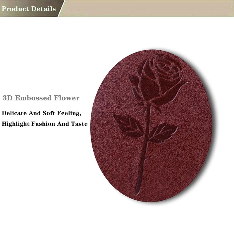 Rose Leather Flip Cover for Samsung Galaxy iPhone Honor Card Slots Phone Wallet Case for Huawei Xiaomi Redmi