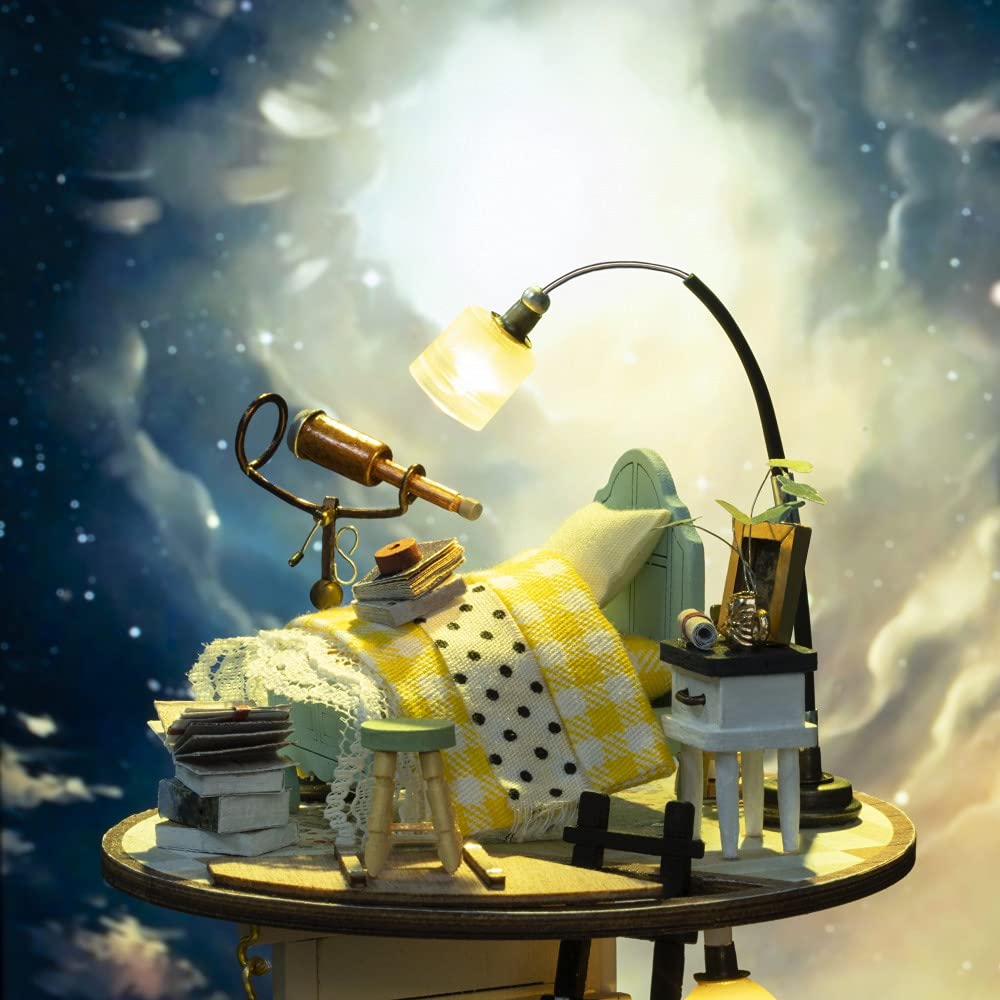 Официальное руководство по эксплуатации Robotime DIY миниатюрный кукольный домик серии DS Tsukurunsu® [продажа в Японии/включен японский язык] (Звездная ночь)