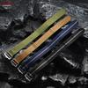 Hook Loop 22mm 20mm Nylon Watch Strap for Seiko for Tudor Breathable Fabric Canvas Wristband for Military Sports Men's Bracelets