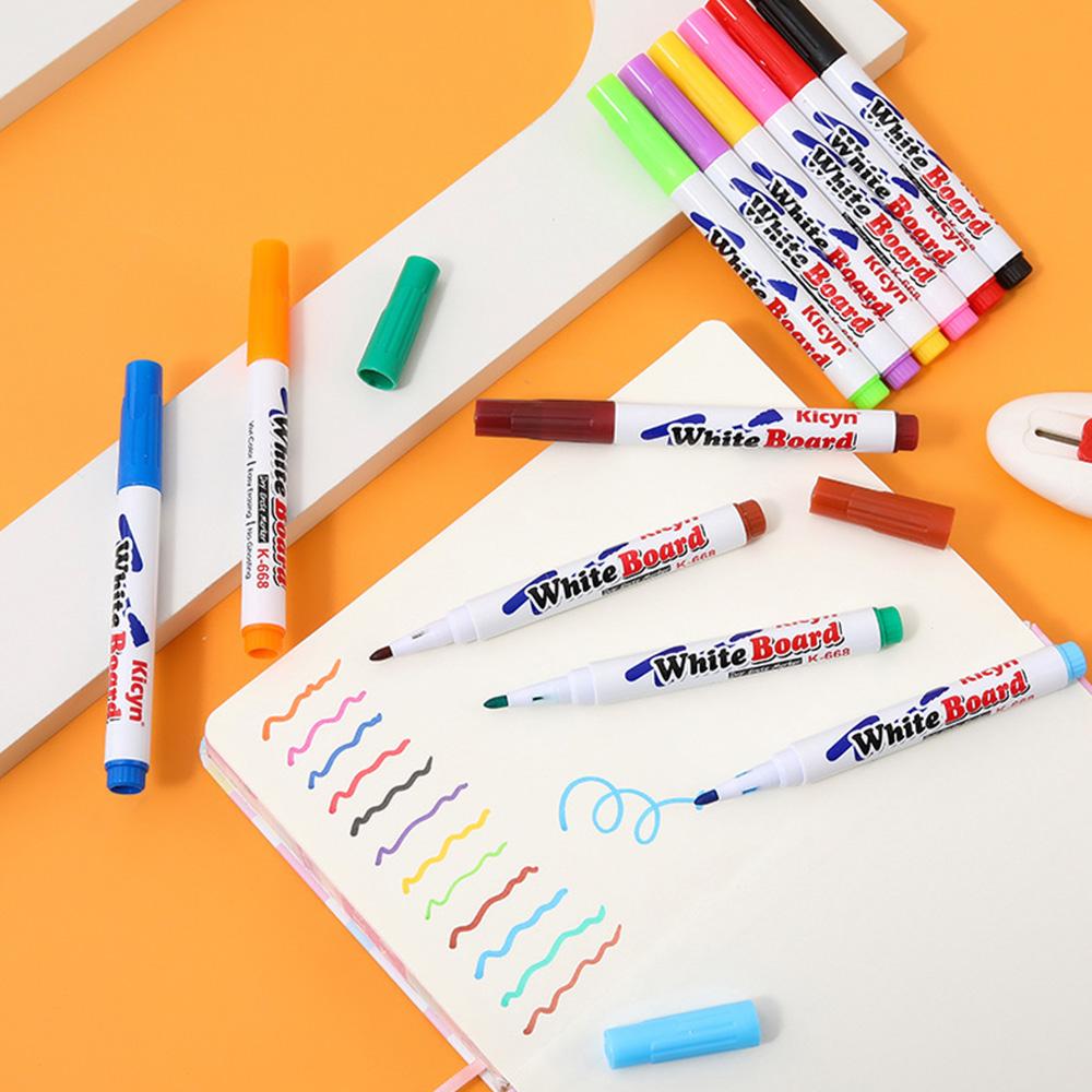 Whiteboard Marker Pen Magical Water Painting Pen Water Floating Doodle Pens Kids Drawing