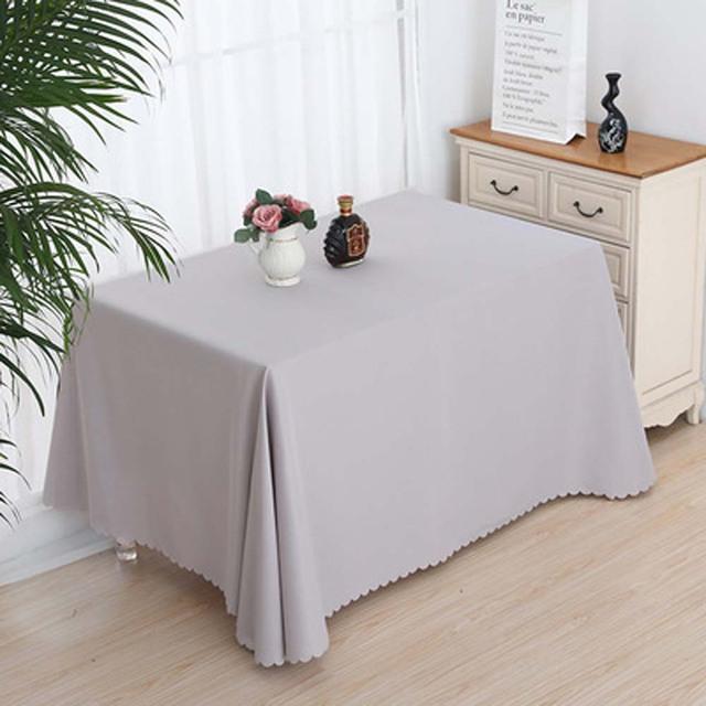 Table Cloth Solid Color Rectangular Tablecloths Wedding Elegant Conference Hotel Table Cover Exhibition Event Banquet Tablecloth