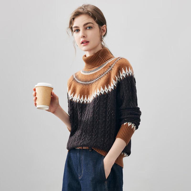 Женский кашемировый свитер в стиле Fair Isle