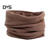 Men Women Thermal Scarf Thickened Double-Sided Velvet Lining Winter Dyeing Scarf Good Heating Insulation High Elasticity Scarf