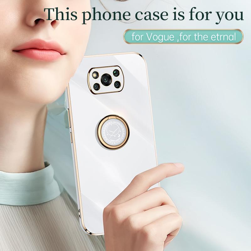 Чехол для телефона с золотой рамкой и покрытием для Xiaomi Mi Poco X3 Pro Nfc Gt F3 X3pro X 3 5g X3nfc, роскошный мягкий силиконовый чехол на заднюю панель