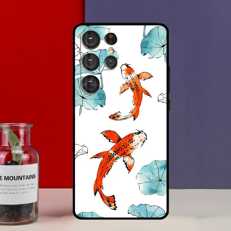 Чехол-футляр с изображением рыбы Кои Инь-Ян для Samsung Galaxy S25 Ultra S9 S10 S20 S21 FE S22 S23 Plus S24 Ultra