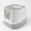 Leyoupai Enclosed Cat Litter Box - Anti-Splash, Odor-Control, Easy-Clean.