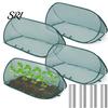Garden Row Cover Pop Up Plant Mesh Seedlings Protector with Ground Stakes Raised Bed for Vegetables Fruits Herbs from Insects Birds