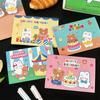Ins Style Cartoon Birthday Card Cute Folding Postcard Creative Gift Card  Friend