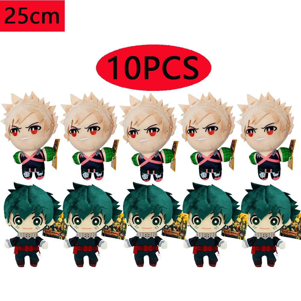 Anime My Hero Academia Plush Toys Cartoon Izuku Midoriya Katsuki Bakugou Shouto Todoroki Stuffed Dolls Kids Gifts