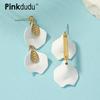 BOHO Petal Leaf Drop Earrings Trendy Personality Temperament Dangle Earrings Jewelry For Women PD1626