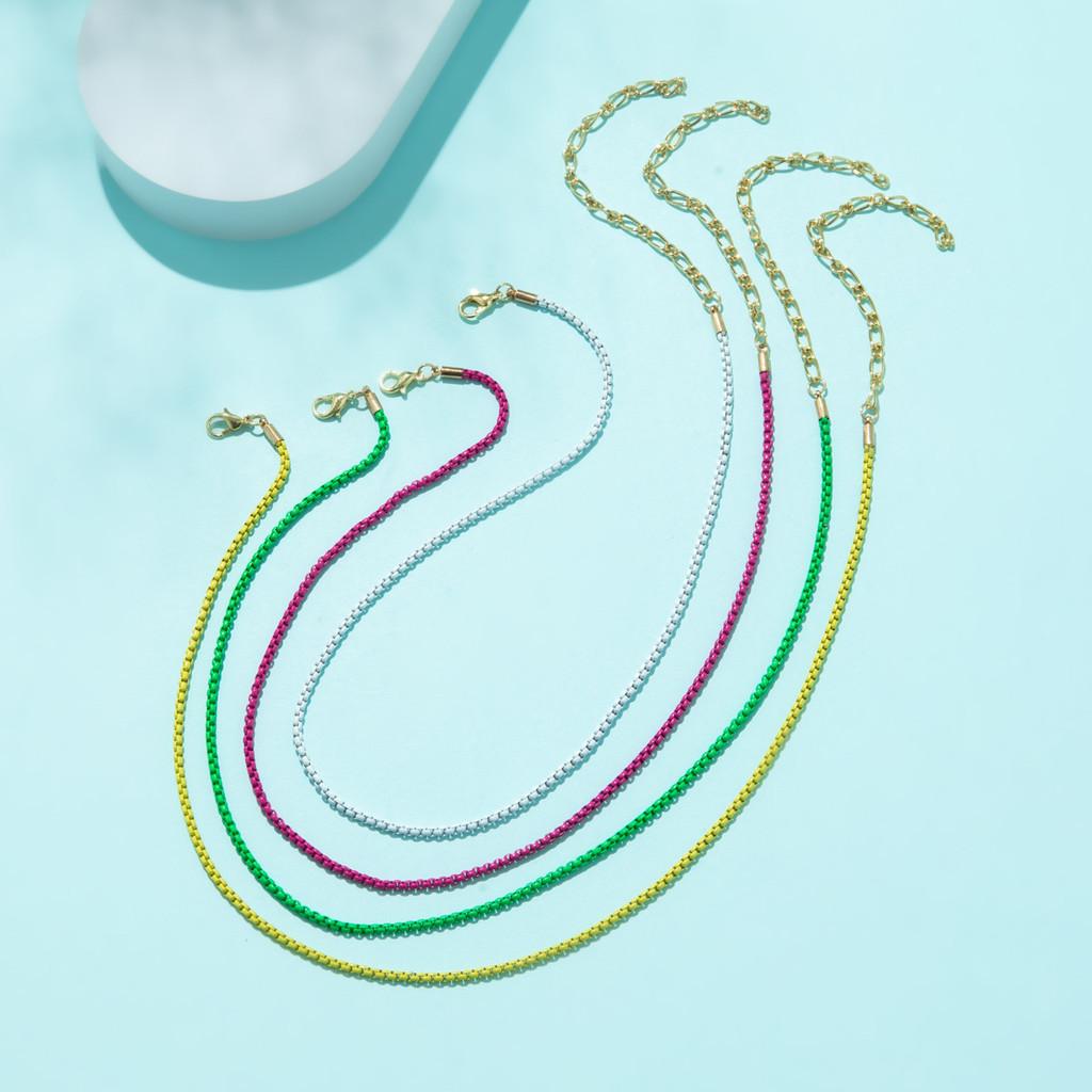 Модное геометрическое ожерелье из сплава для женщин, идеально подходящее для модных уличных образов.