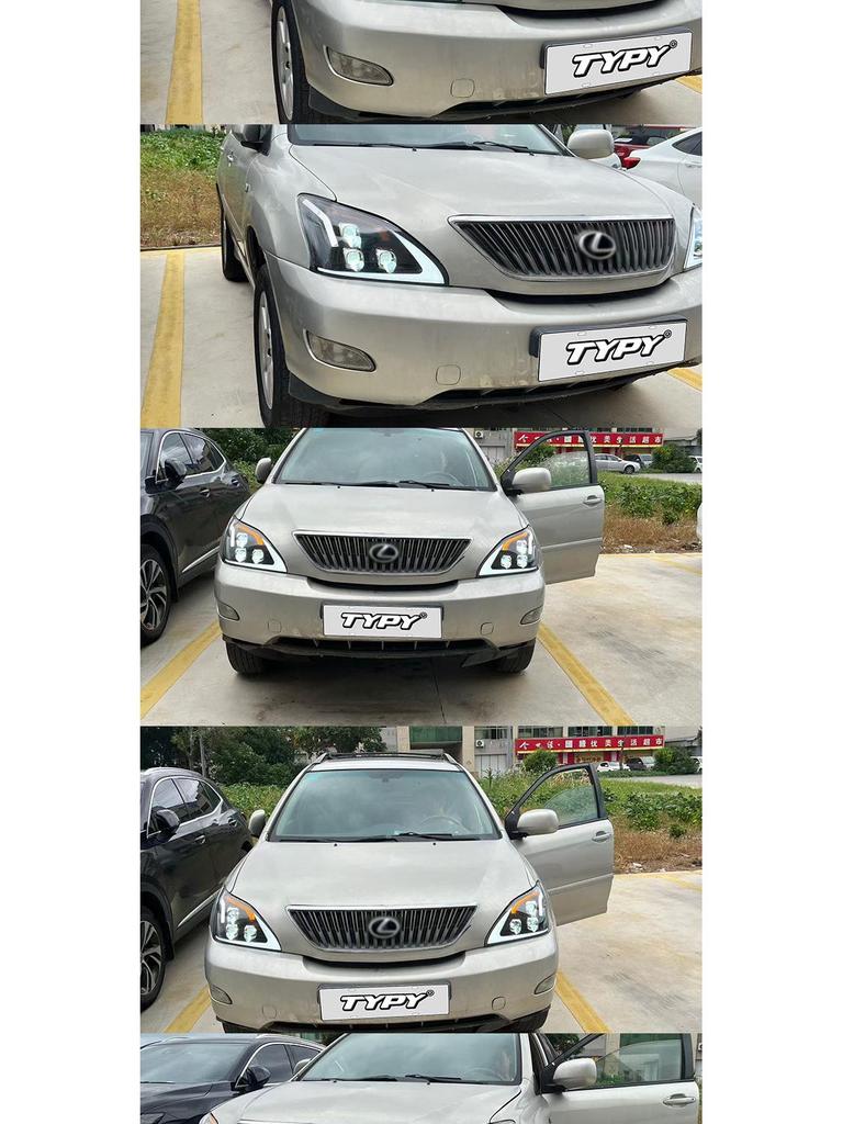 Комплект светодиодных линз с дневными ходовыми огнями и динамическими указателями поворота для ретрофита Lexus RX 2004-2008