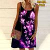 Женское мини-платье с цветочным принтом Morpho Deidamia, праздничное платье без рукавов, летнее пляжное платье, сарафан