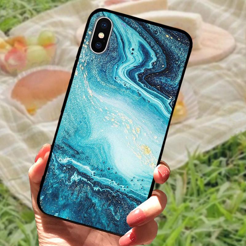 Для Apple iPhone XS Мягкий чехол X XR ТПУ Силиконовый Задняя крышка телефона Для iPhone XS Max Модные Печатные Чехлы Чехол Защитный Fundas