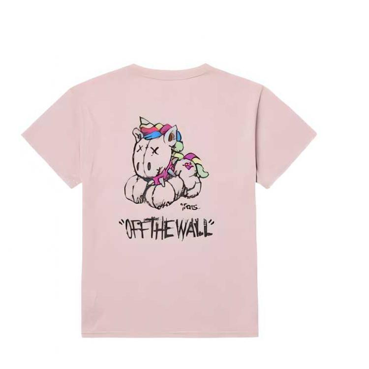 Vans Приятная к коже Универсальная Модная футболка Женские топы VN000QM0O3N