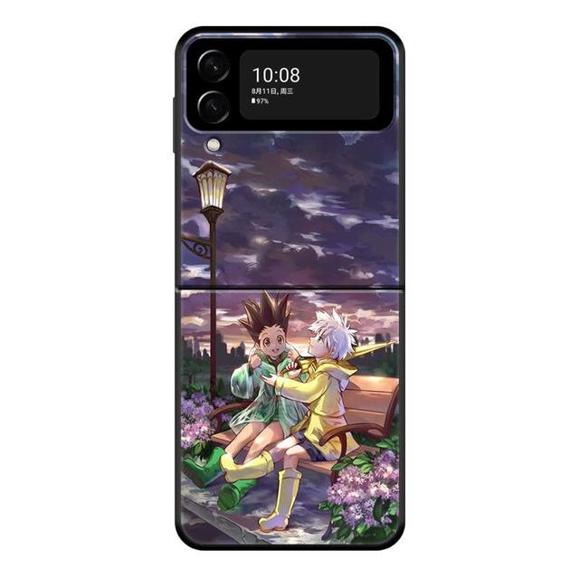 Чехол для телефона Hunter × Hunter Gon Freecss для Samsung Galaxy Z Flip 4 Z Flip3 5g, твердый чехол с откидной крышкой для Galaxy Z