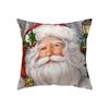 Рождественская атмосфера Санта-Клаус с принтом наволочка для дома, гостиной, украшения дивана, квадратная подушка, наволочка