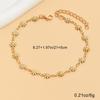 Trendy Chic Daisy Chain Anklet for Women Stylish Yellow Enamel Flower Design Chain Summer Vocation Jewelry Gifts