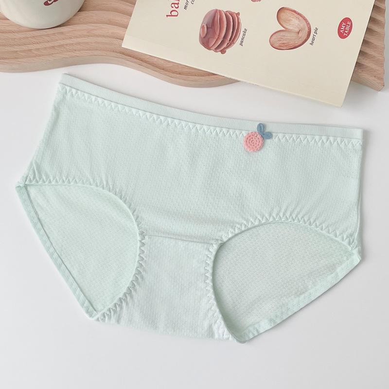 Женские брюки из чистого хлопка с высокой талией, бесшовные дышащие модные, стерильные простые трусы