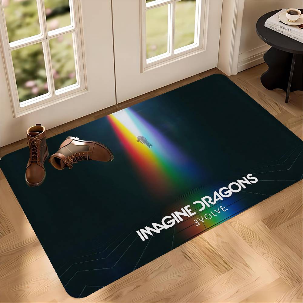 Imagine Dragon band Room Mats Retro Multiple Choice Living Room Kitchen Rug Non-Slip Welcome Rug