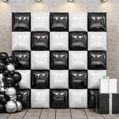 25 шт. квадратных фольгированных металлических шаров, двухсторонние воздушные шары, настенный туннель, свадебный выпускной фон, арка, гирлянда, комплект для вечеринки по случаю дня рождения
