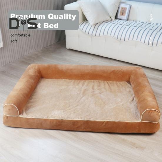 Orthopedic Dog Bed Large Washable Dog Sofa Bed Soft Bolster Dog Nest Cotton Filling Warm Pet Couch Sofa for Medium Large Dogs