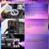 Machine à fumée - AGPTEK - 500 W - Télécommande - 13 lumières LED colorées